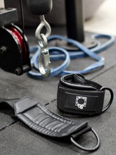 Load image into Gallery viewer, Leather Lifting Straps + Wrist/Ankle Cuffs + Stainless Steel Drink Bottle + Resistance Bands Bundle

